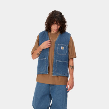 Carhartt WIP Chore Vest Blue Stone Washed
