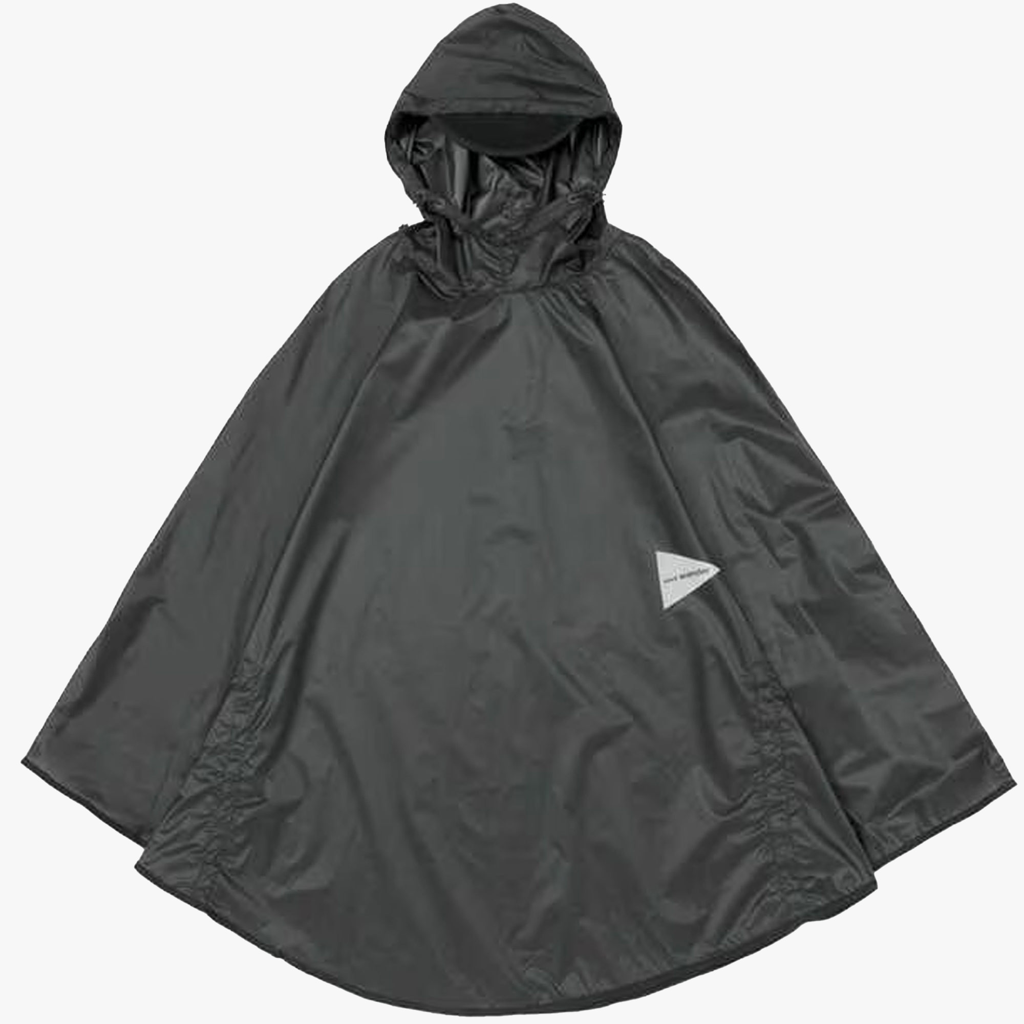 AND WANDER SIL PONCHO CHARCOAL