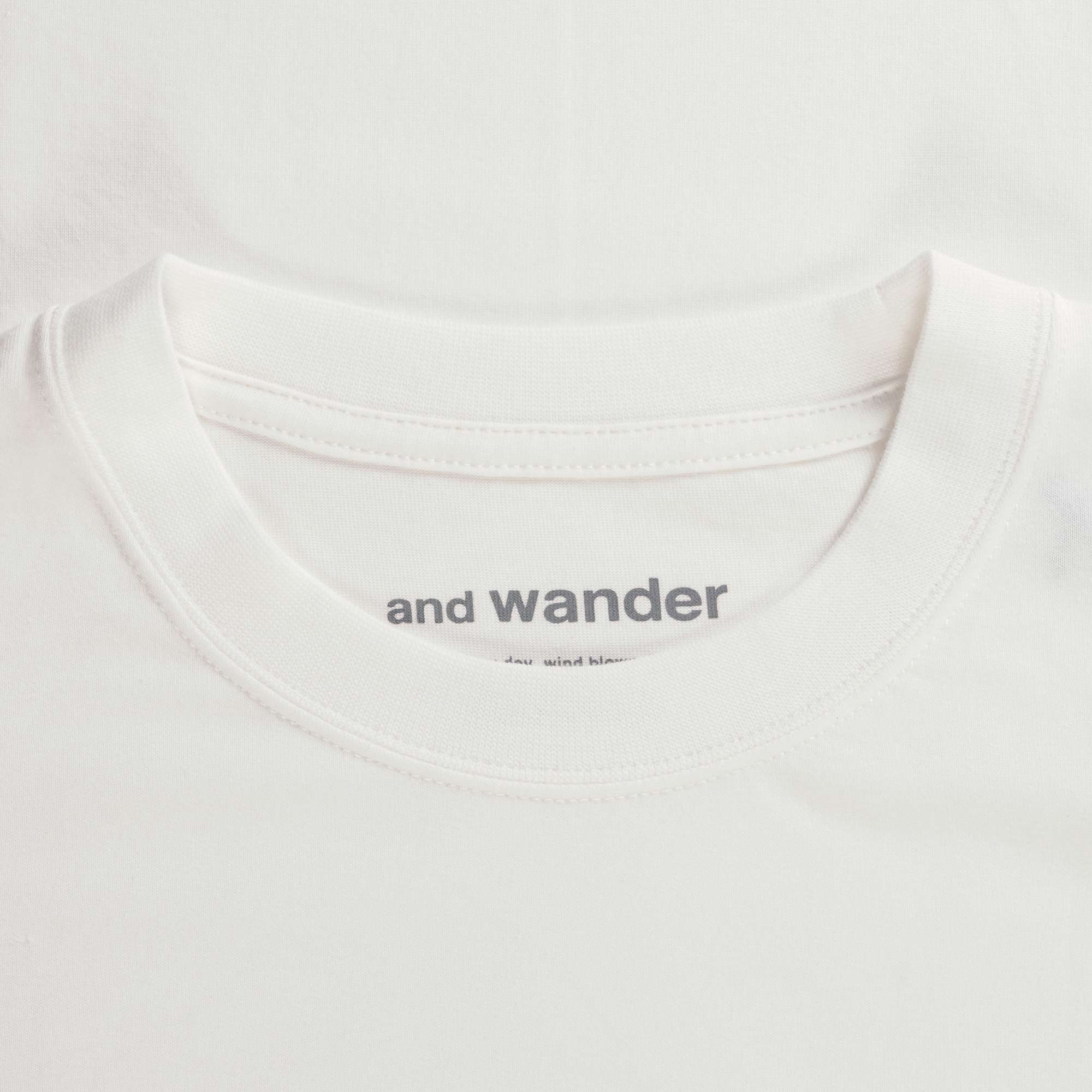 And Wander Big Logo T-Shirt White