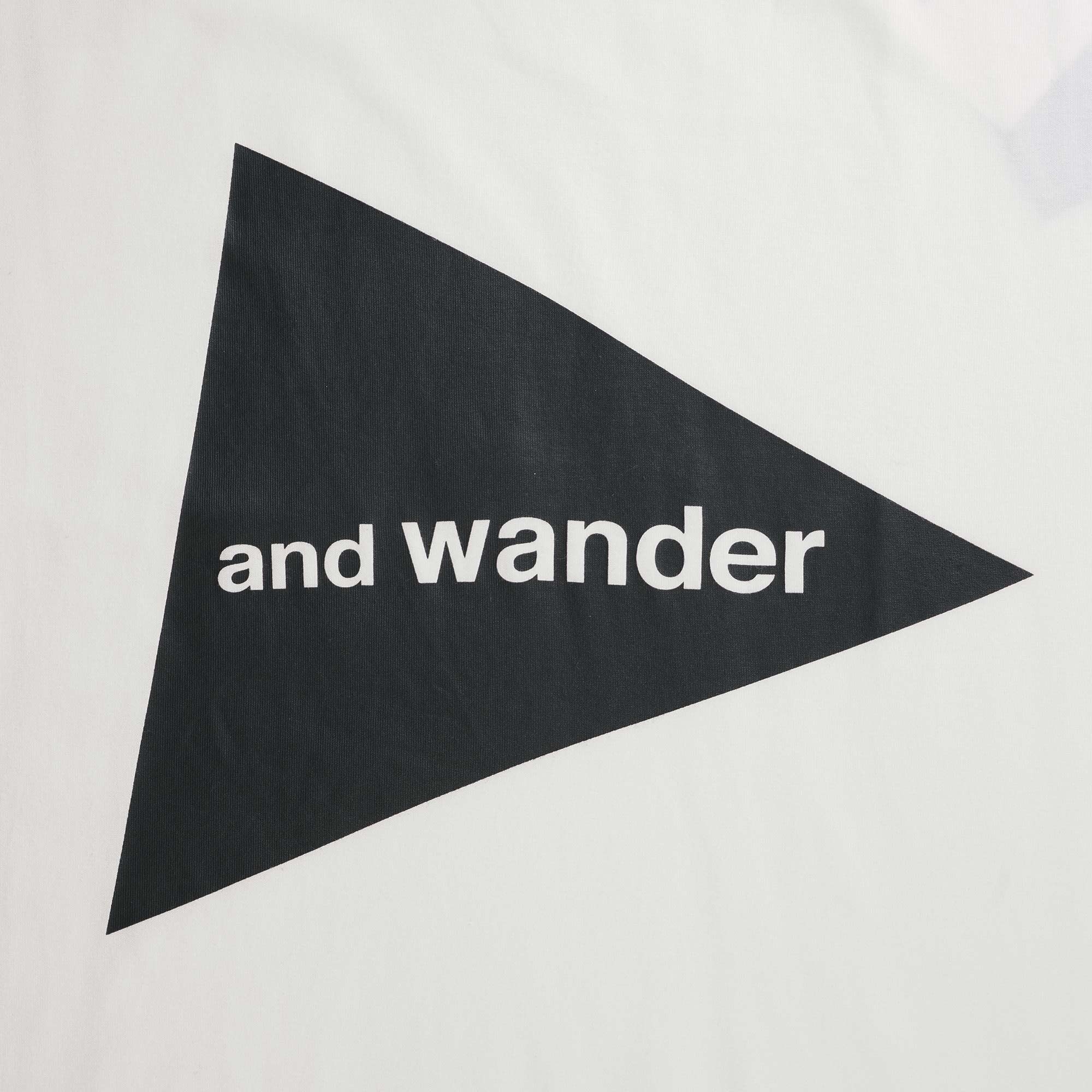 And Wander Big Logo T-Shirt White