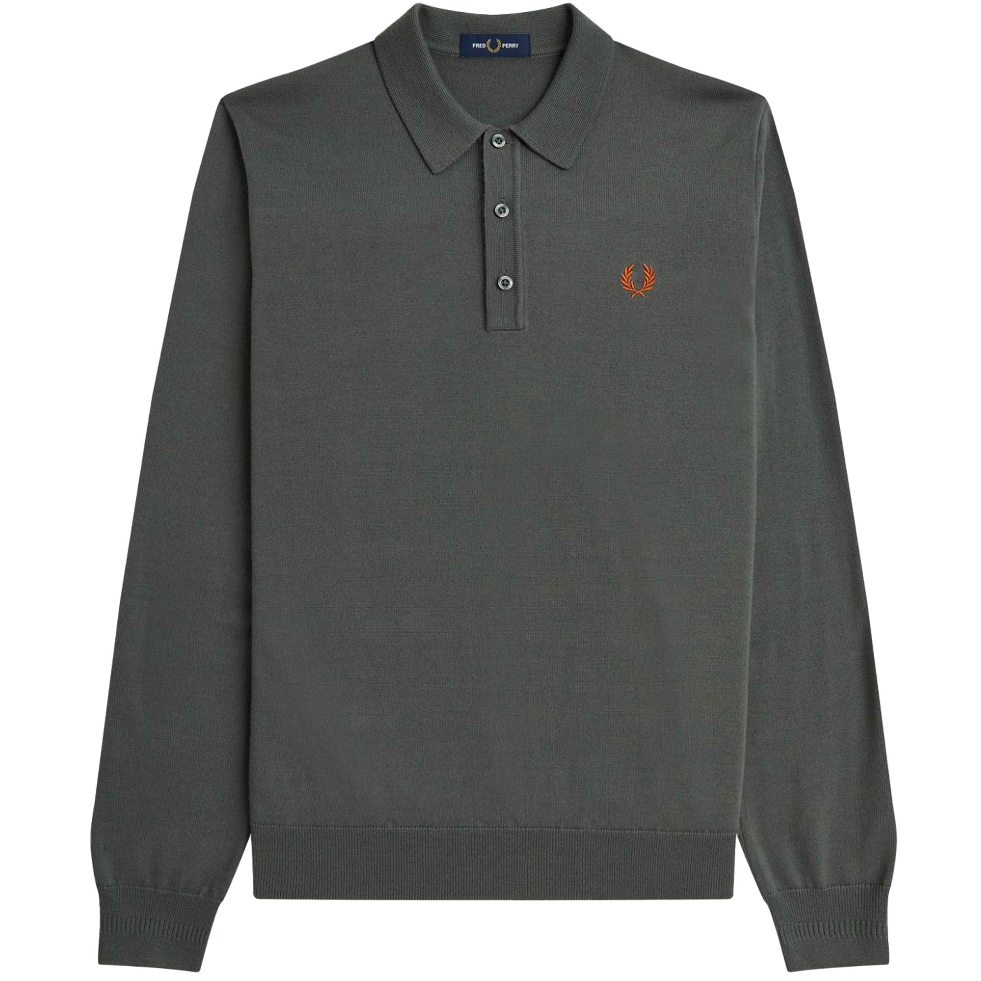 Fred Perry Classic Knitted Shirt Field Green