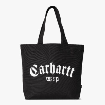 CARHARTT WIP CANVAS GRAPHIC TOTE LARGE ONYX PRINT BLACK