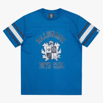 Billionaire Boys Club Crest Logo Mesh Football Shirt Blue