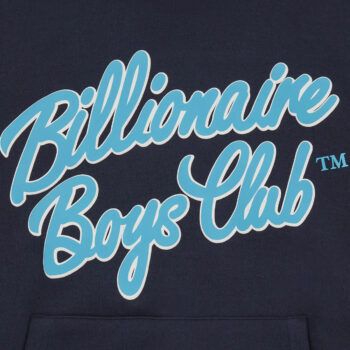 Billionaire Boys Club Script Logo Popover Hoodie Navy