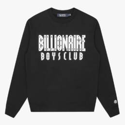 Billionaire Boys Club Straight Logo Crewneck Black