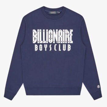 Billionaire Boys Club Straight Logo Crewneck Navy