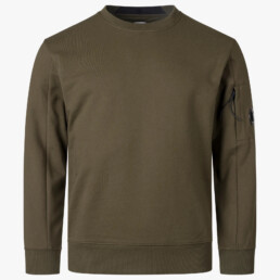C.P. Company Diagonal Raised Fleece Sweatshirt Ivy Green