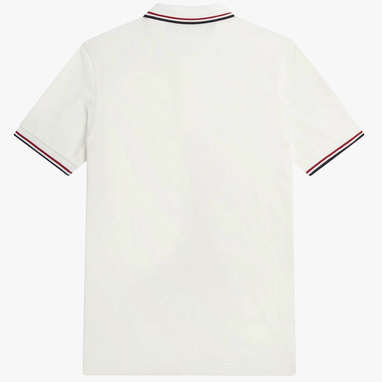 FRED PERRY M3600 TWIN TIPPED POLO SHIRT SNOW WHITE
