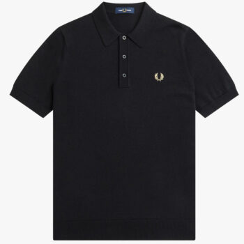 Fred Perry K7623 Classic Knitted Shirt Black