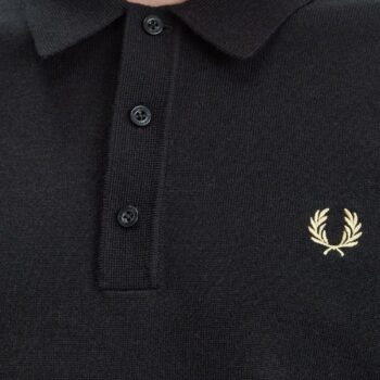 Fred Perry K7623 Classic Knitted Shirt Black