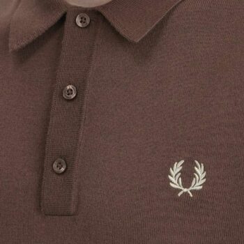 Fred Perry K7623 Classic Knitted Shirt Carrington Road Brick