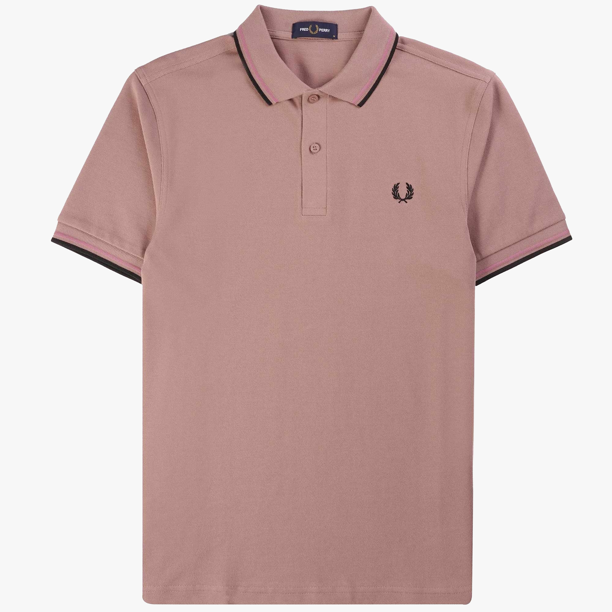 Fred Perry M3600 Twin Tipped Polo Shirt Dark Pink