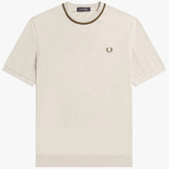 Fred Perry M7 Crew Neck Piqué T-Shirt Snow White