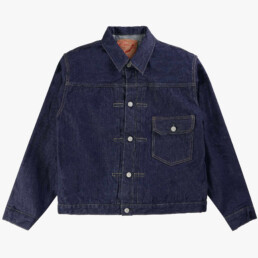 ORSLOW TYPE 1 PLEATED FRONT 40’S DENIM JACKET ONE WASH