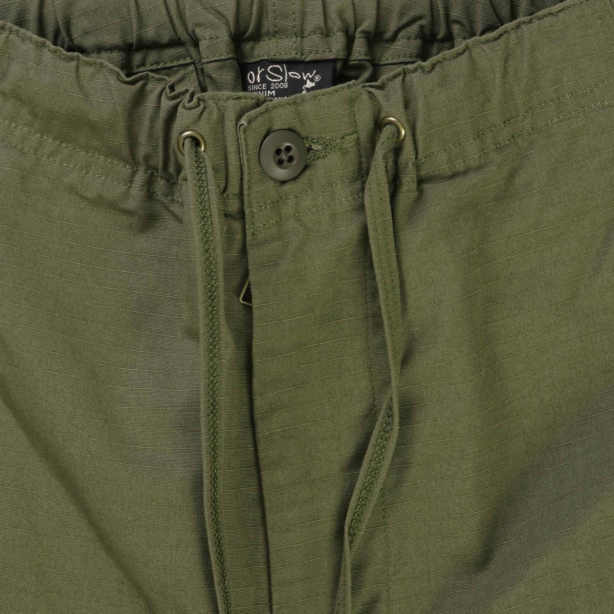 OrSlow New Yorker Tapered Pants Army Green