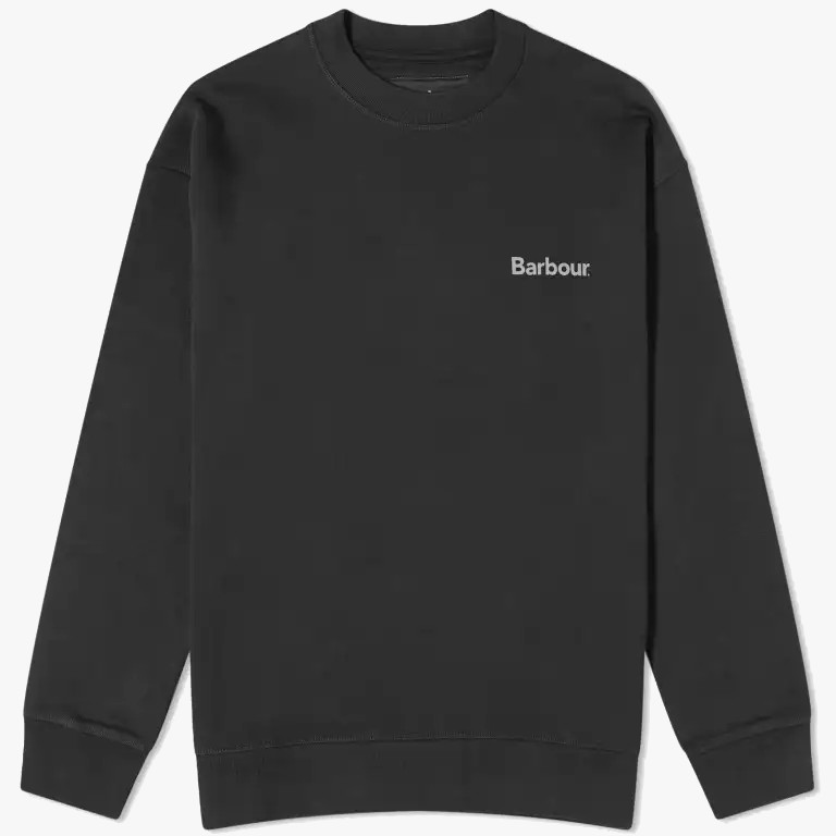 Barbour OS Nicholas Crew Sweatshirt Black