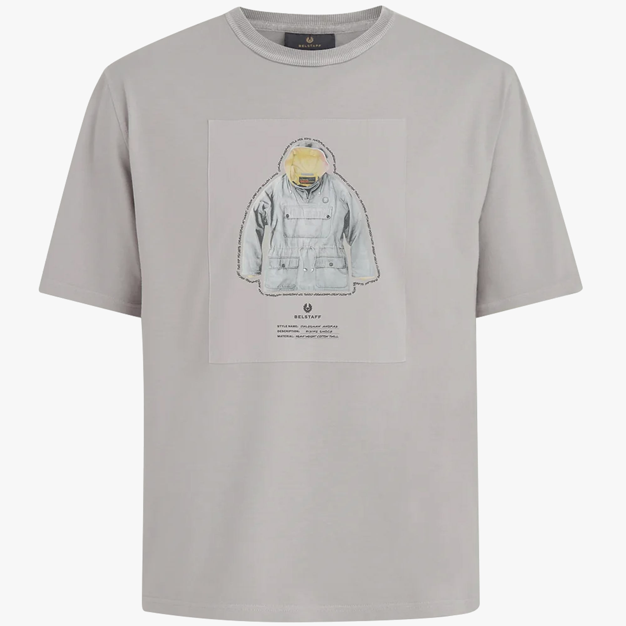 Belstaff Dalesman Graphic T-Shirt Cloud Grey