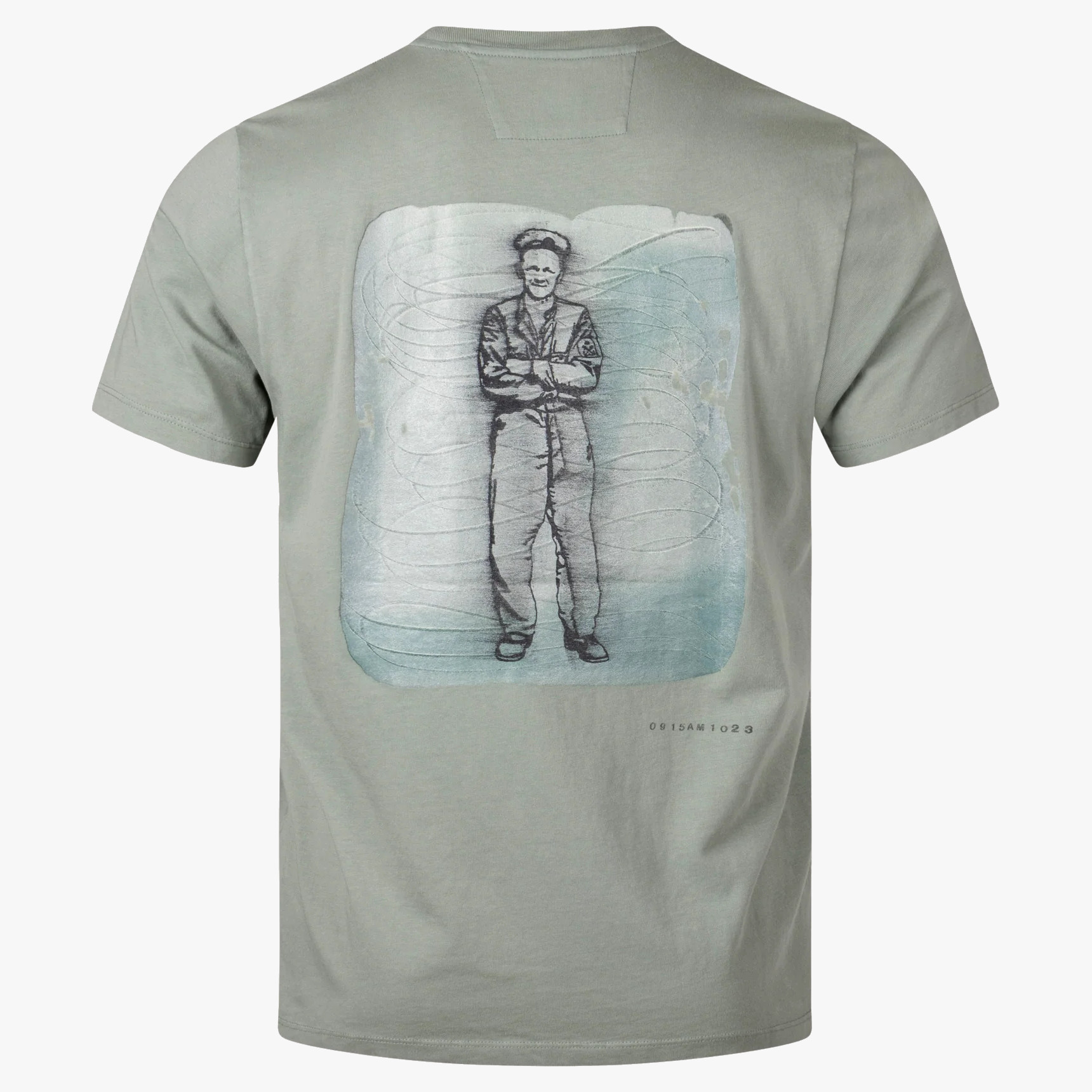 C.P. Company British Sailor Back Print T-Shirt Agave Green