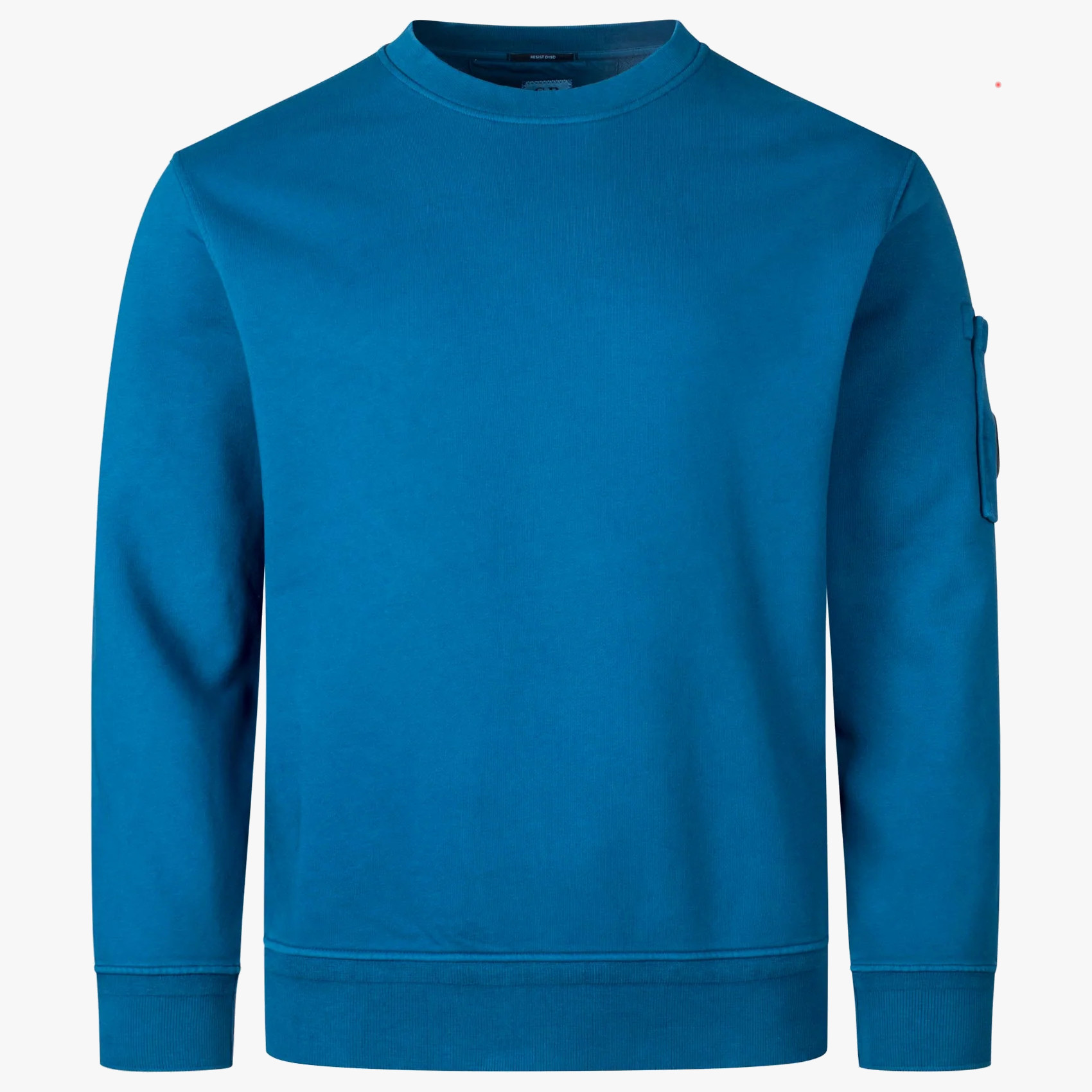 C.P. Company Cotton Diagonal Fleece Lens Sweatshirt Ink Blue