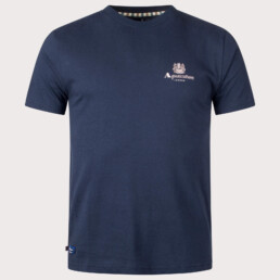 Aquascutum Beach Basic Small Logo T-Shirt Navy
