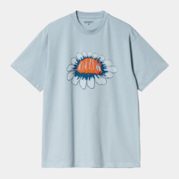 Carhartt WIP Pixel Flower T-shirt Frosted Blue