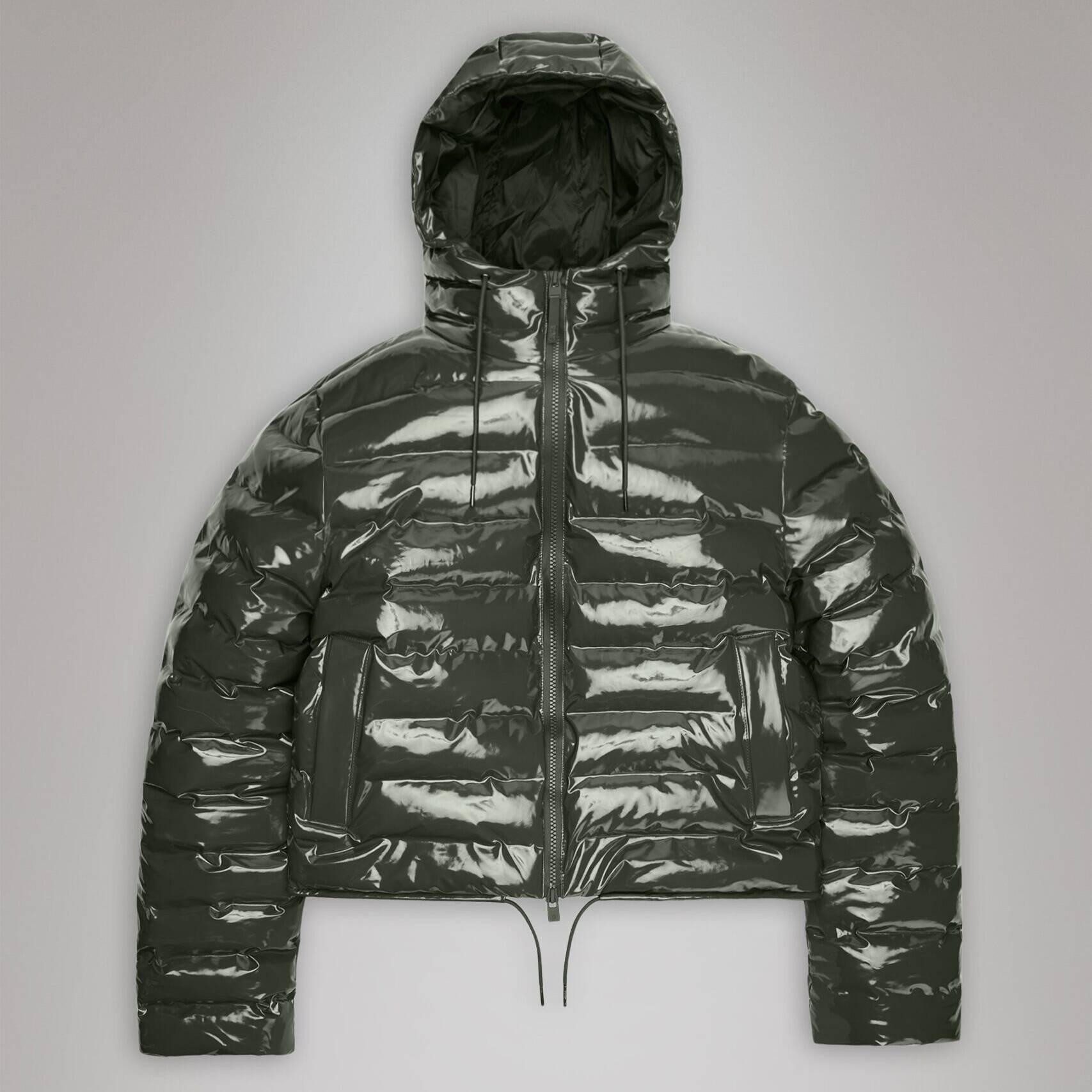 Rains Lohja Short Puffer Jacket - Swamp