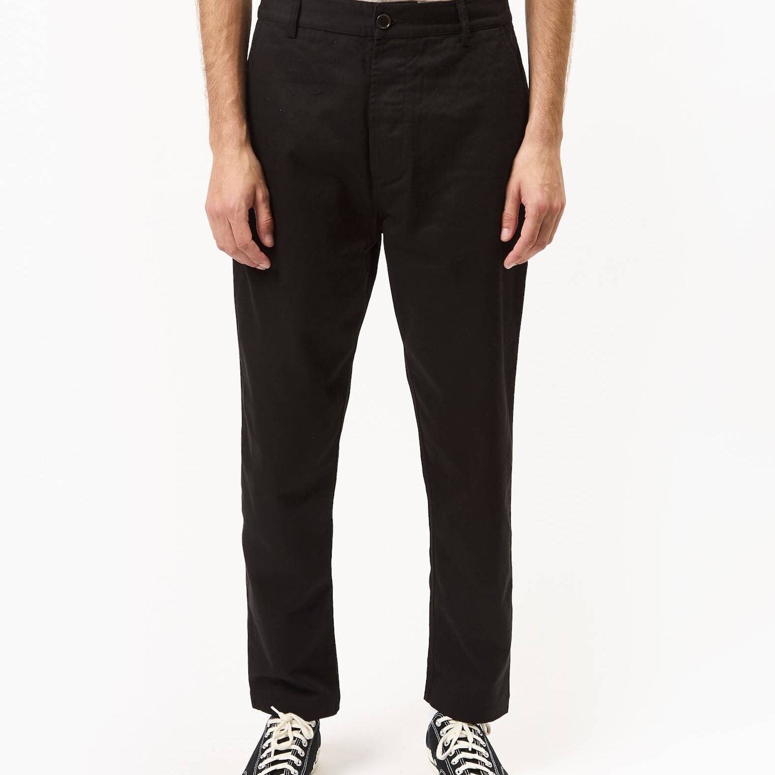 Universal Works Military Chino (Twill) - Black - Black / 30