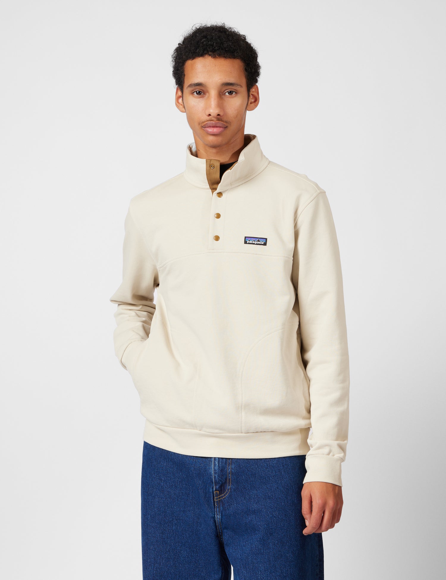 Patagonia Daily Snap- Pullover Fleece - Pelican Beige - Beige / M