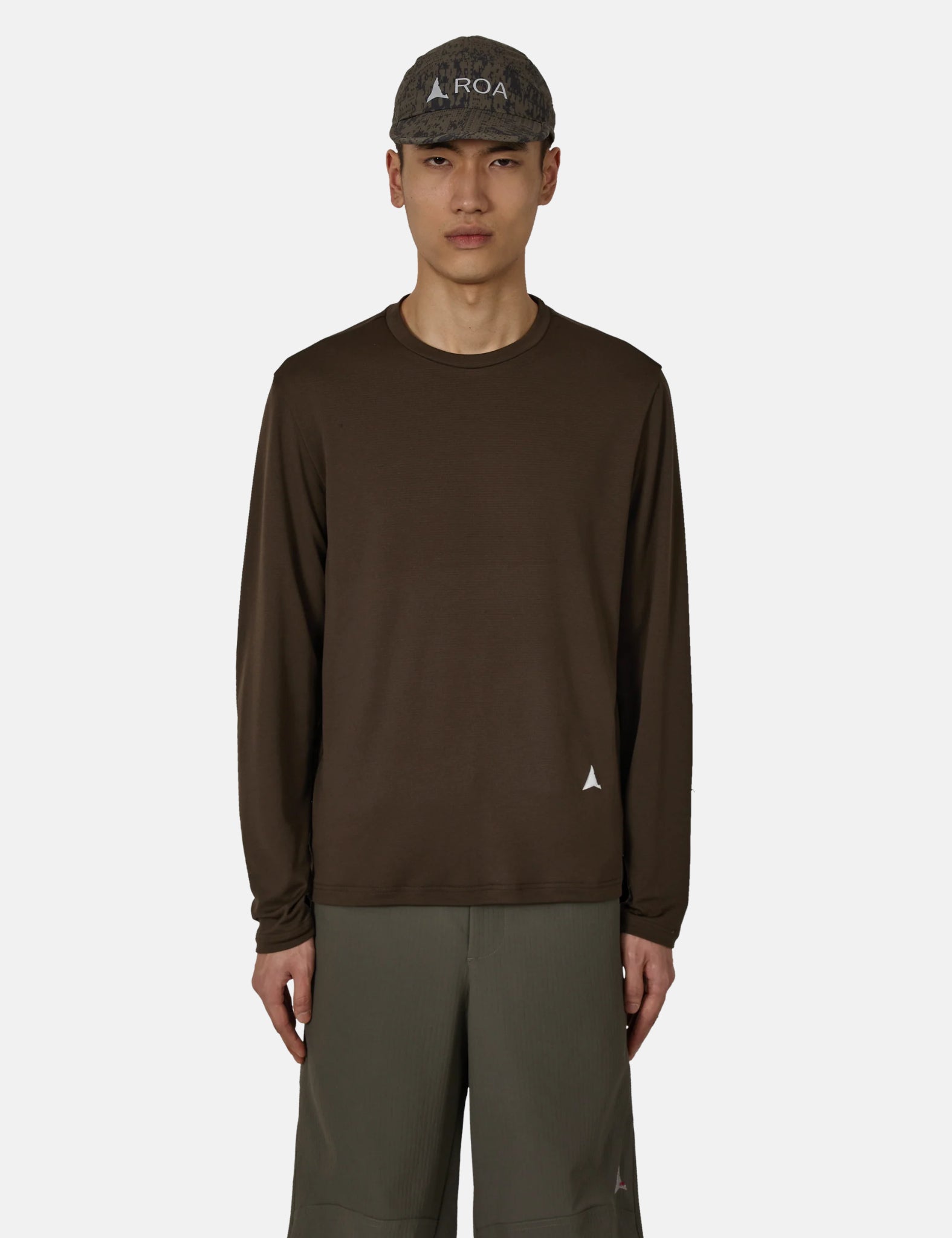 ROA Fireflies Base Layer Fast Dry Long Sleeve - Brown - Brown / M