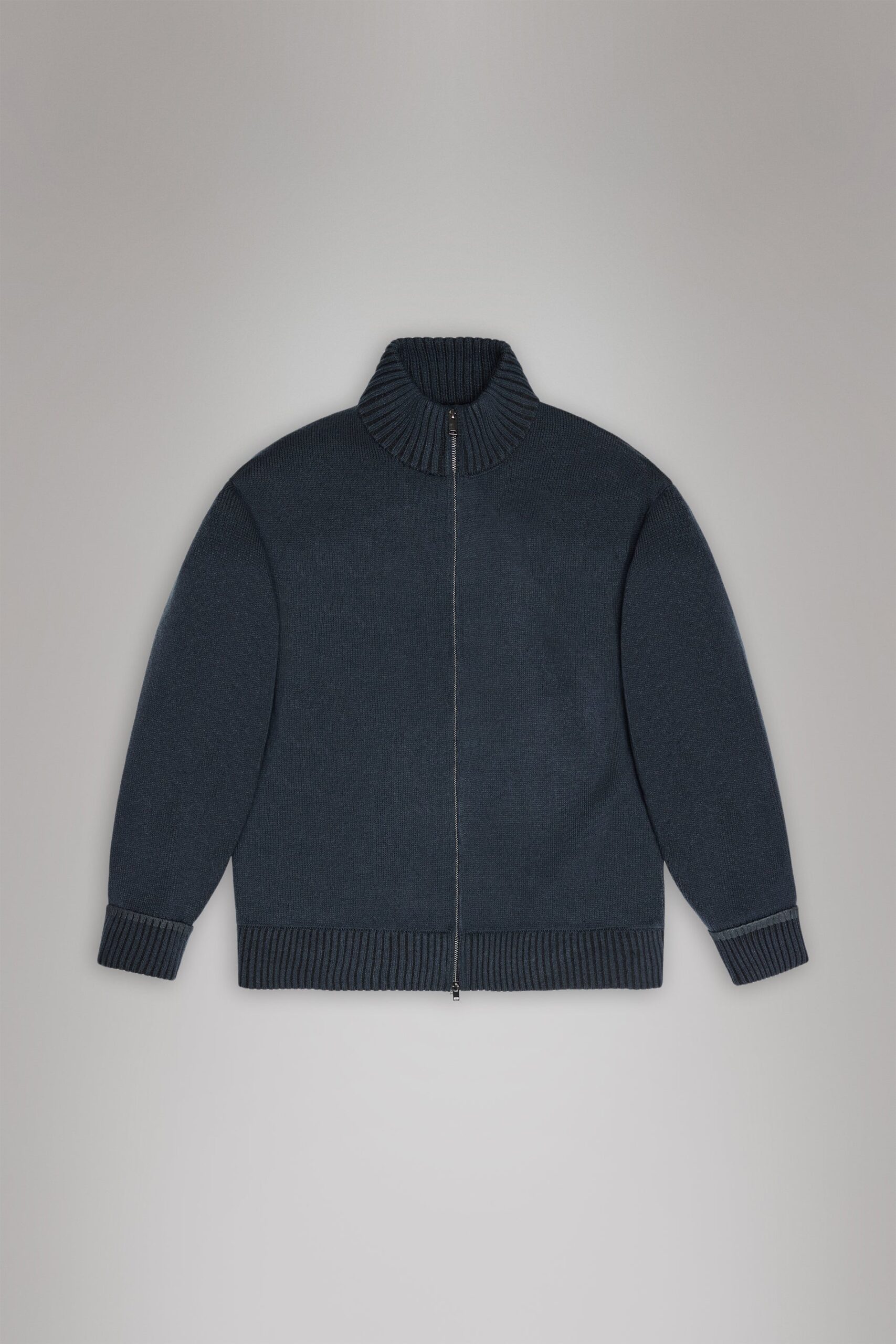 Rains Sowa Knit Zip Cardigan - Navy/Black