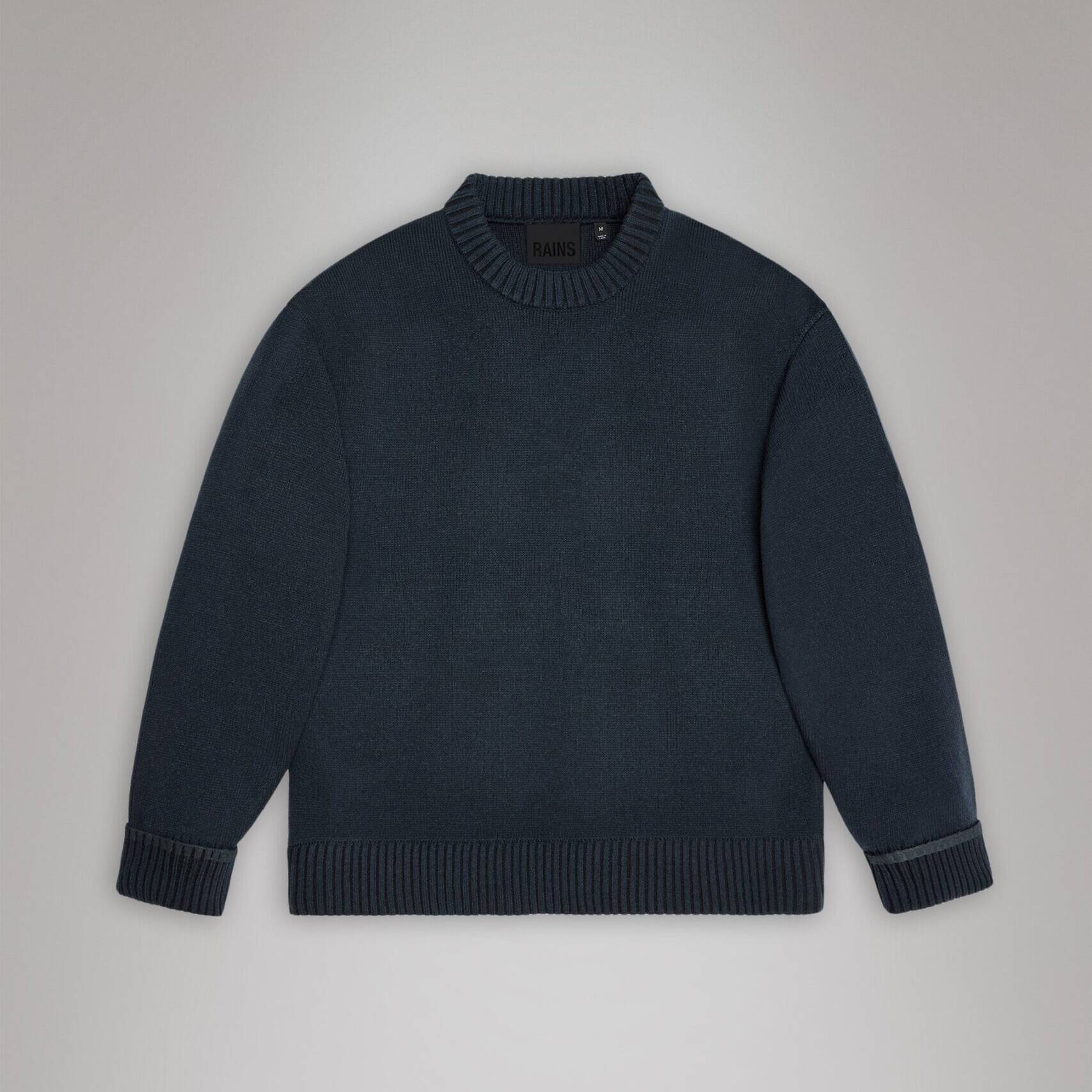 Rains Sowa Knit Crew Neck - Navy/Black