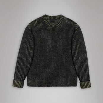 Rains Sapa Knit Crew Neck - Black/Acid