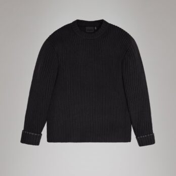 Rains Sapa Knit Crew Neck - Black