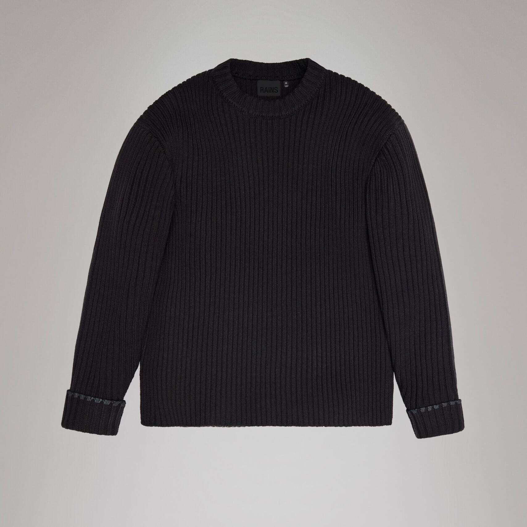 Rains Sapa Knit Crew Neck - Black