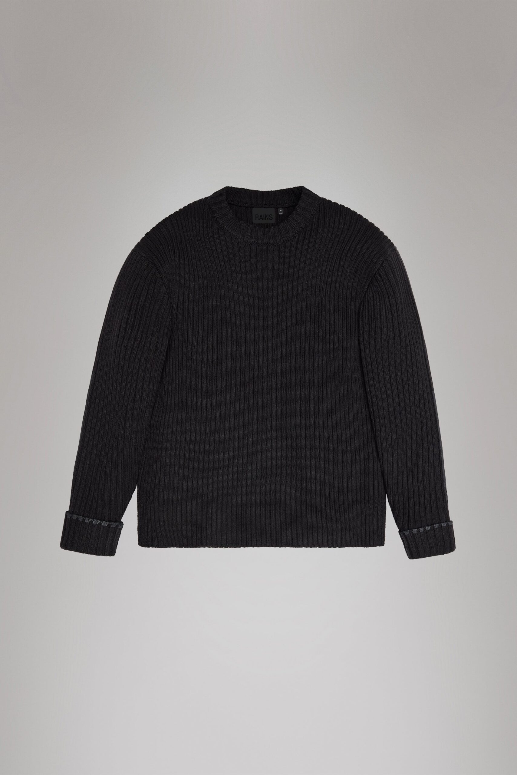 Rains Sapa Knit Crew Neck - Black