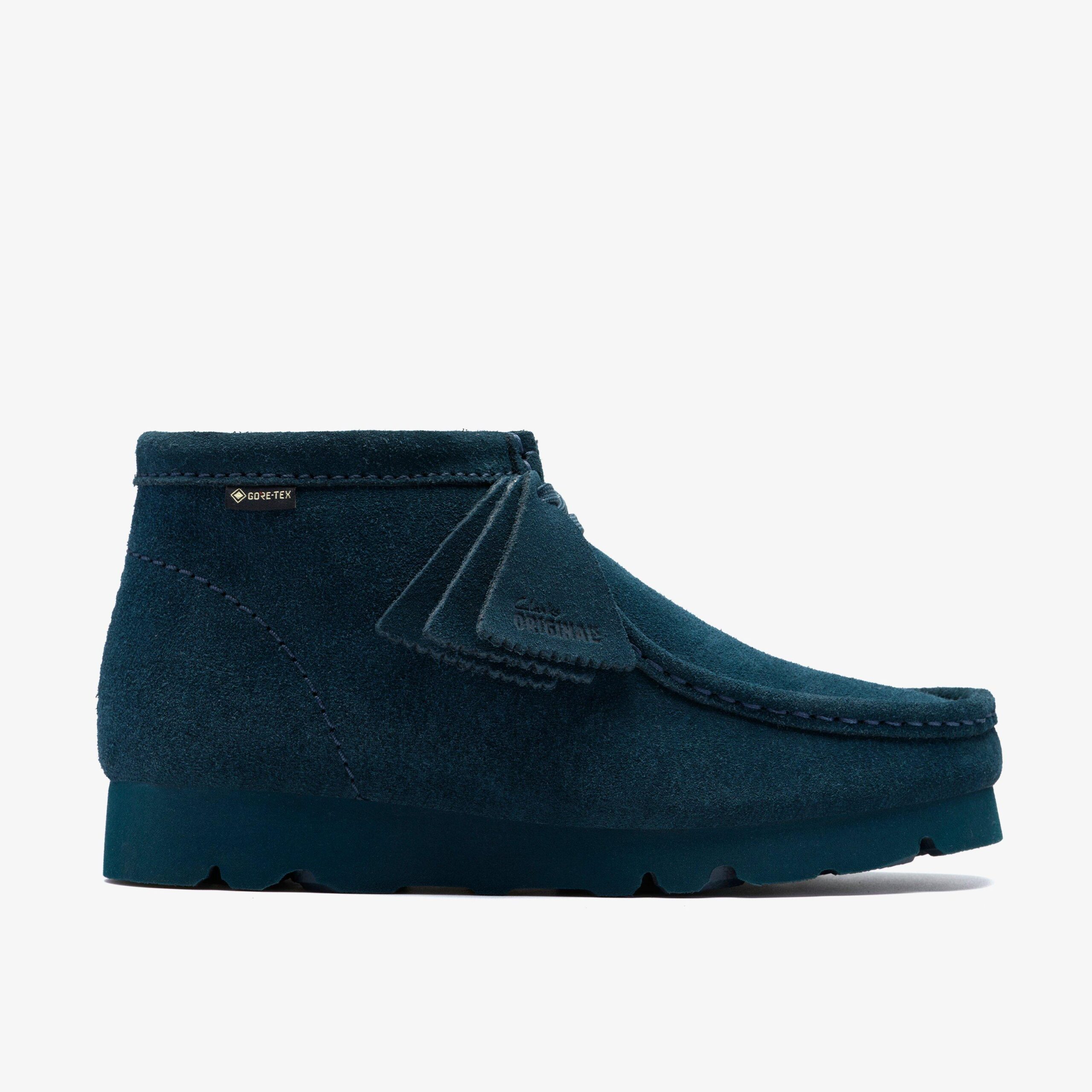 Clarks Originals Wallabee Boot GORE-TEX Dark Teal Suede